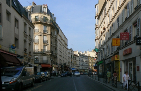 Circulation rue de Belleville Paris