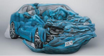 voiture en bodypainting